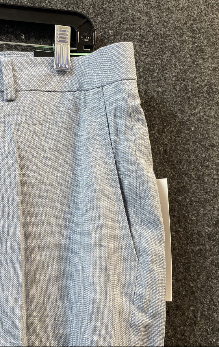 Bar III Men's Light Blue Slim Fit Flat Front Dress Pants Sz 34x32 NWT