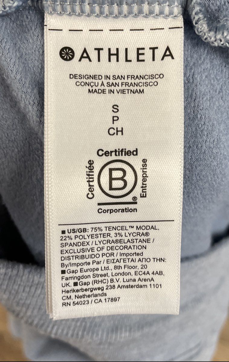 Athleta Women's Light Blue Coaster Luxe Recovery Flare Sweatpants Sz SP