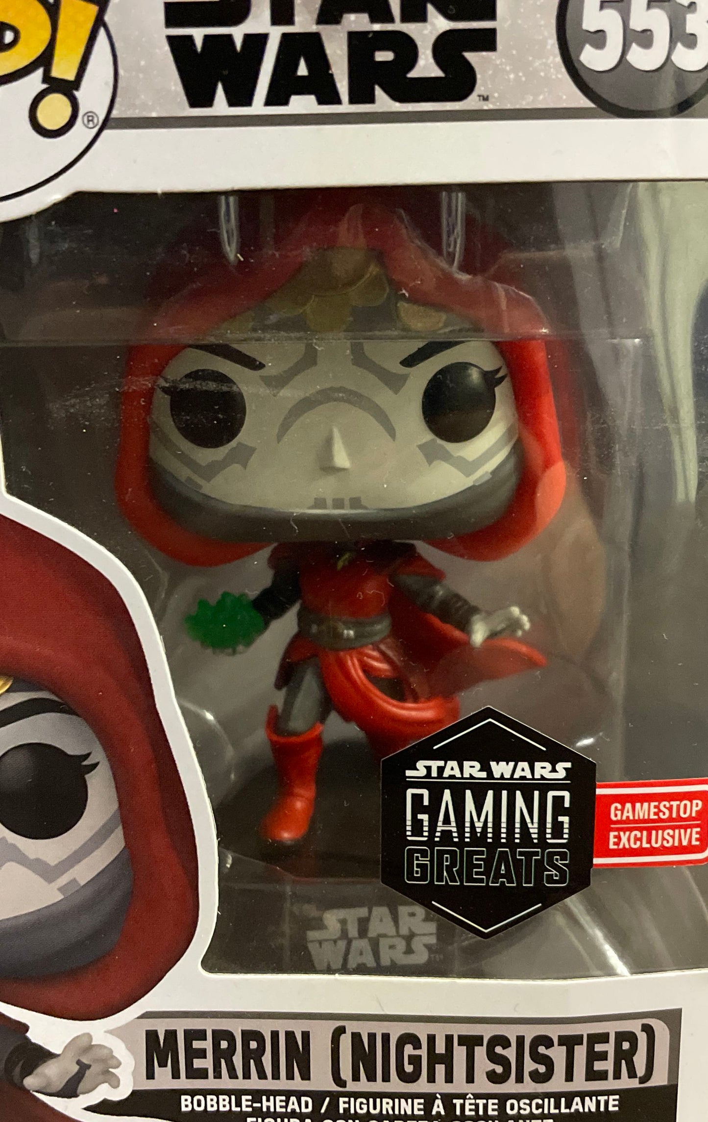 Funko Pop! Star Wars Gaming Greats Merrin Nightsister #553 GameStop Exclusive