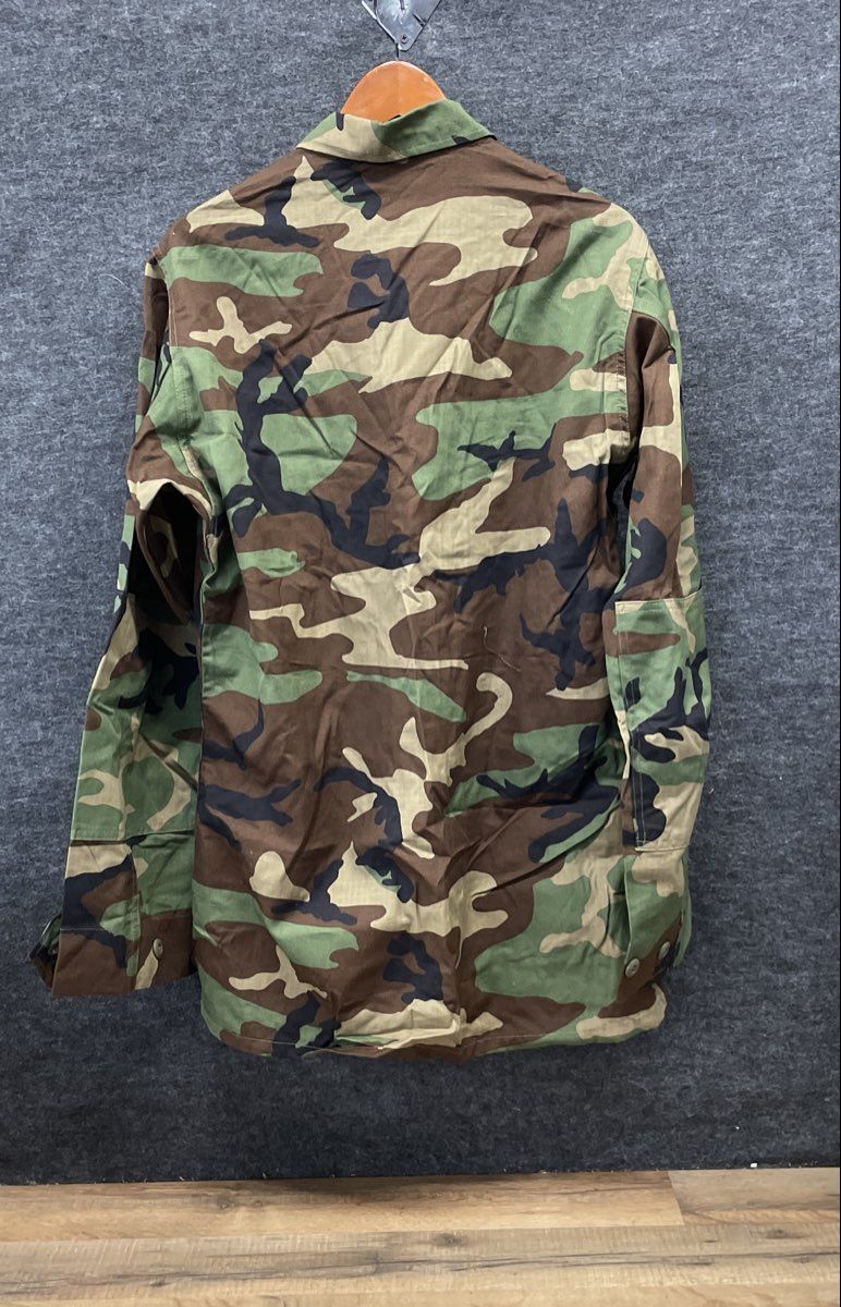 Lion Apparel Woodland Camo BDU Station Wear Jacket Made in USA Sz M-XL