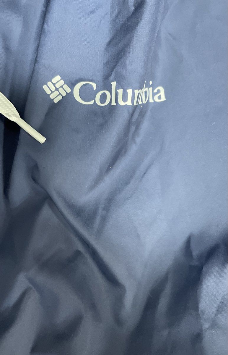Columbia Women's Flash Forward Windbreaker Navy Pink Colorblock Sz XXL