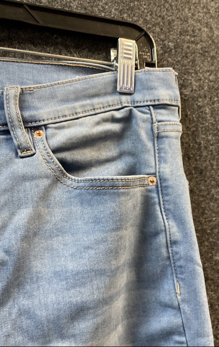 Nicole Miller Women's Light Wash Stretch Skinny Jeans Denim Size 10