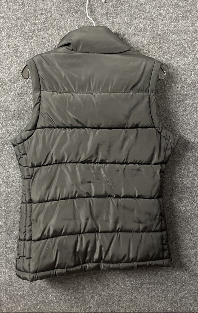 Madden Girl Women's Puffer Vest Black Full Zip Quilted Mock Neck Size S