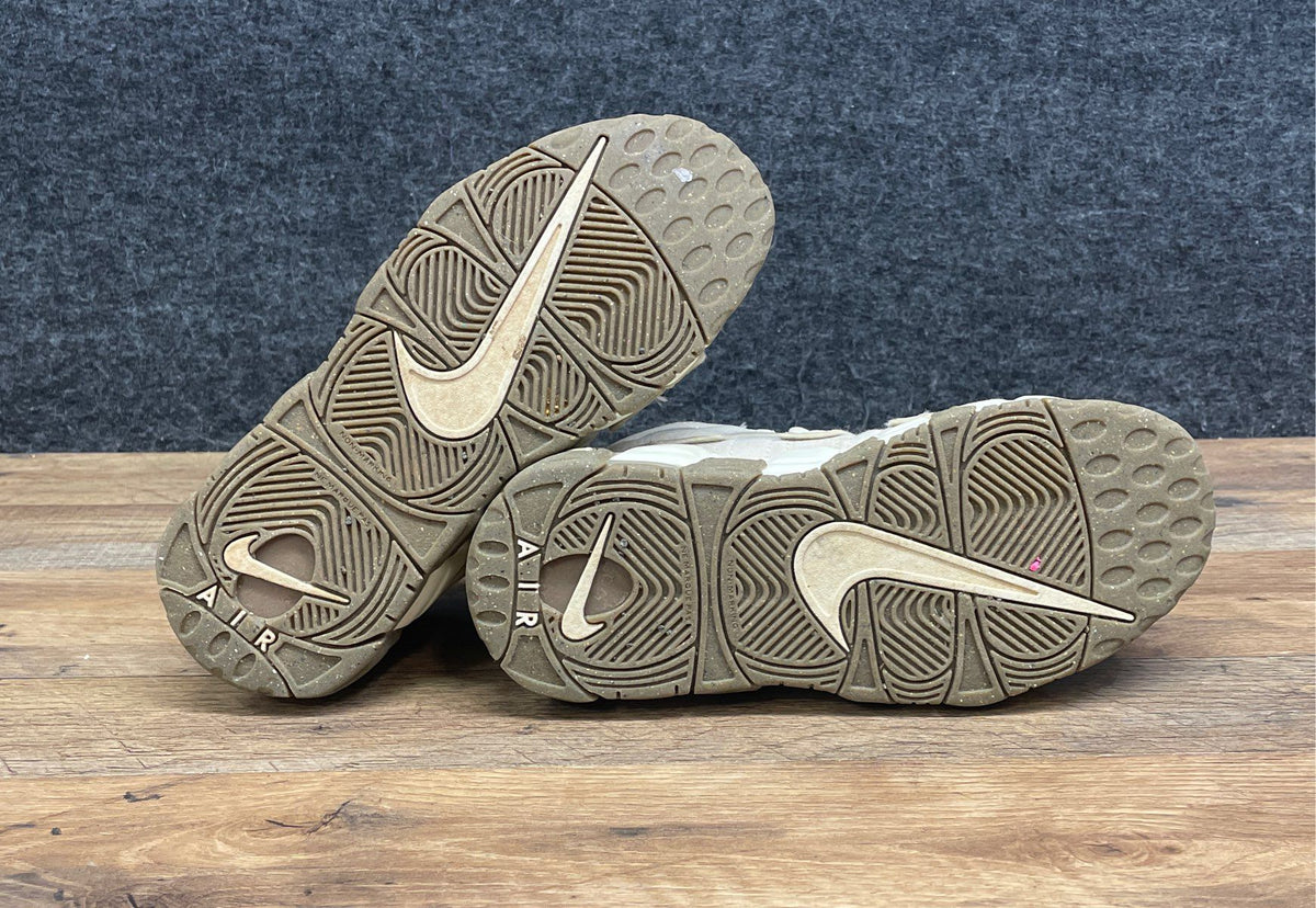 Nike Air More Uptempo Coconut Milk Sanddrift Team Gold Youth Size 4.5Y