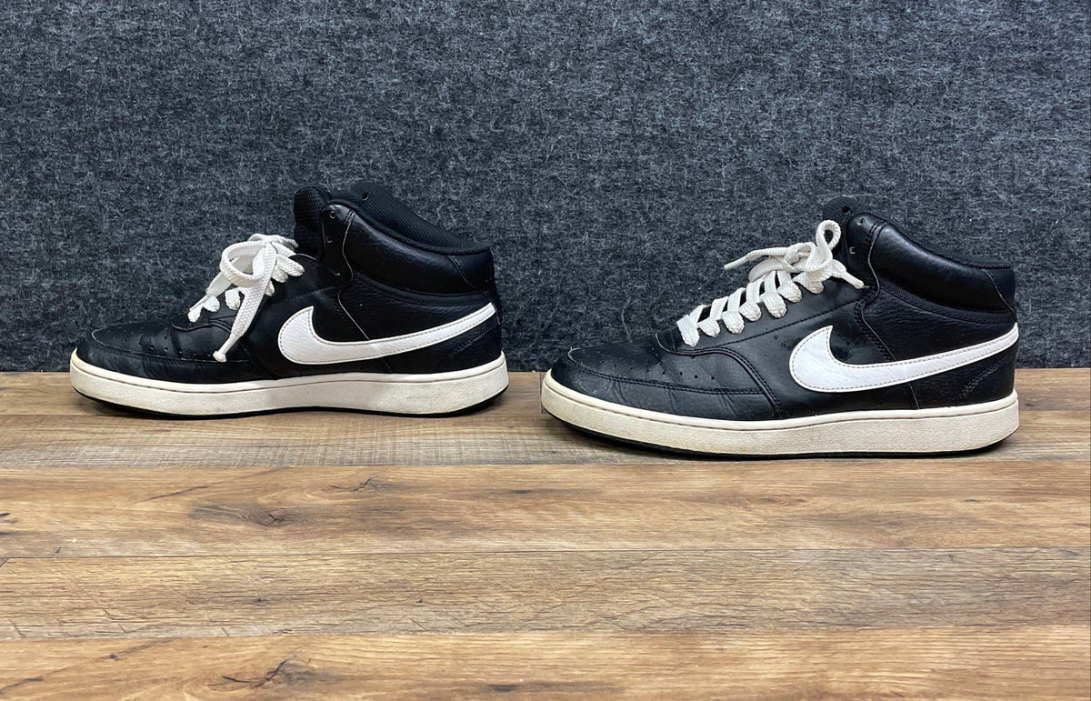 Nike Court Vision Mid Black White Sneakers Size 9 CD5466-001