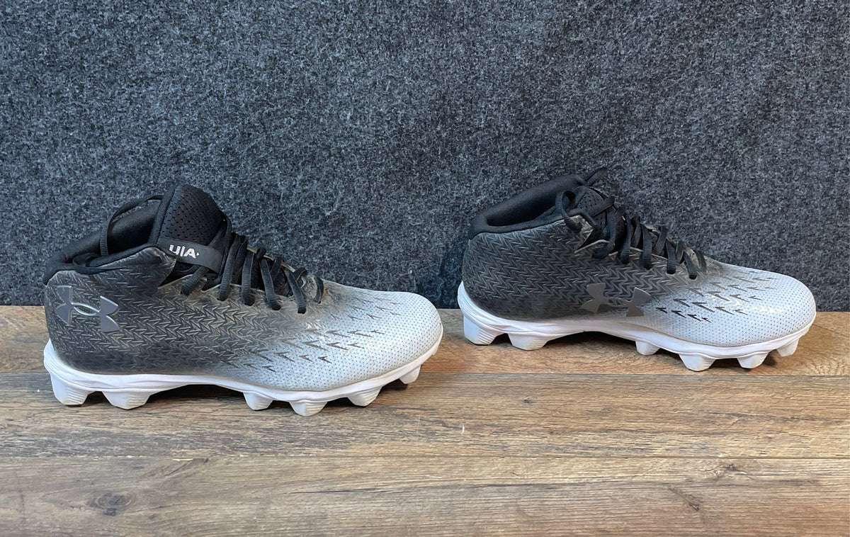 Under Armour Blur Select MC Black White Gradient Football Cleats Size 10 W