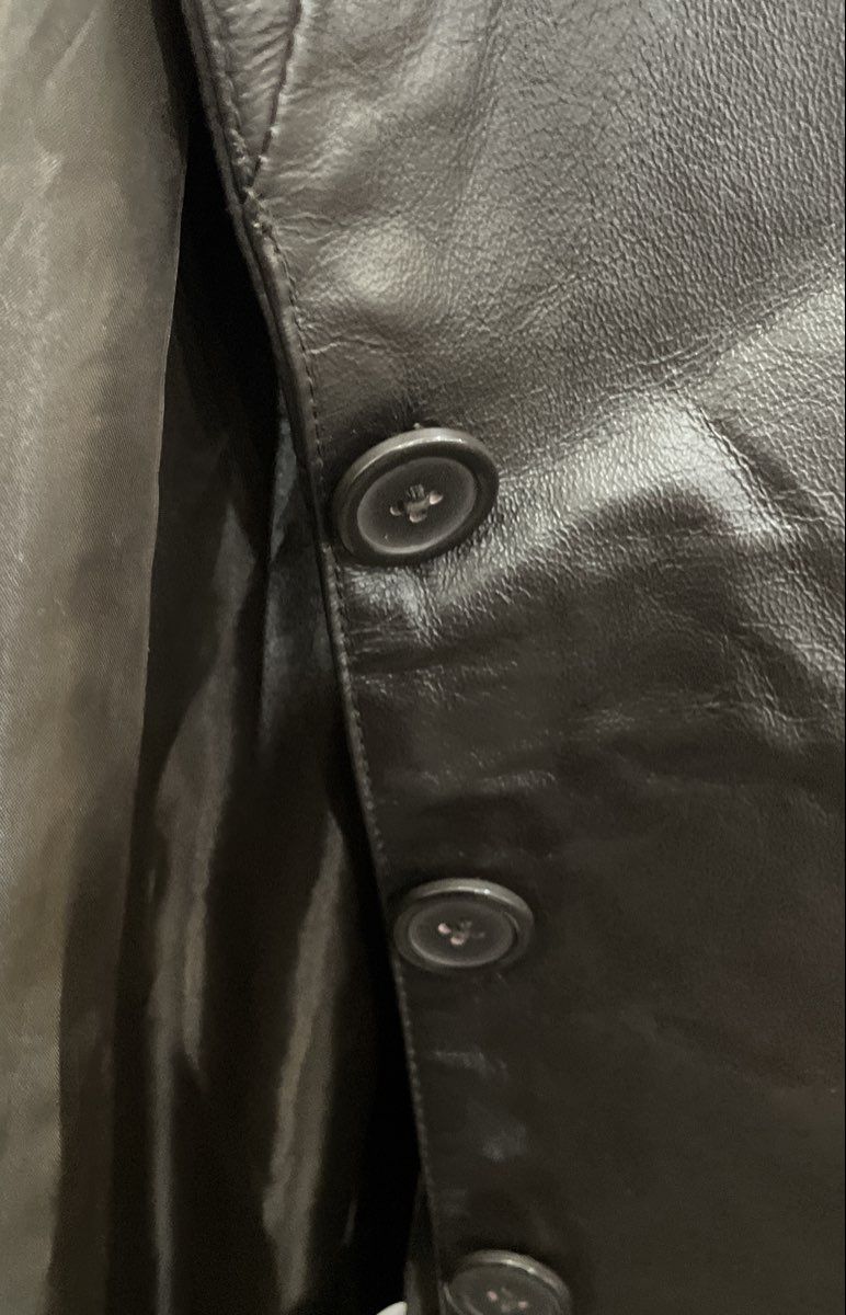 Vintage 90s Veranesi Women's Brown Leather Blazer Jacket Sz 26W
