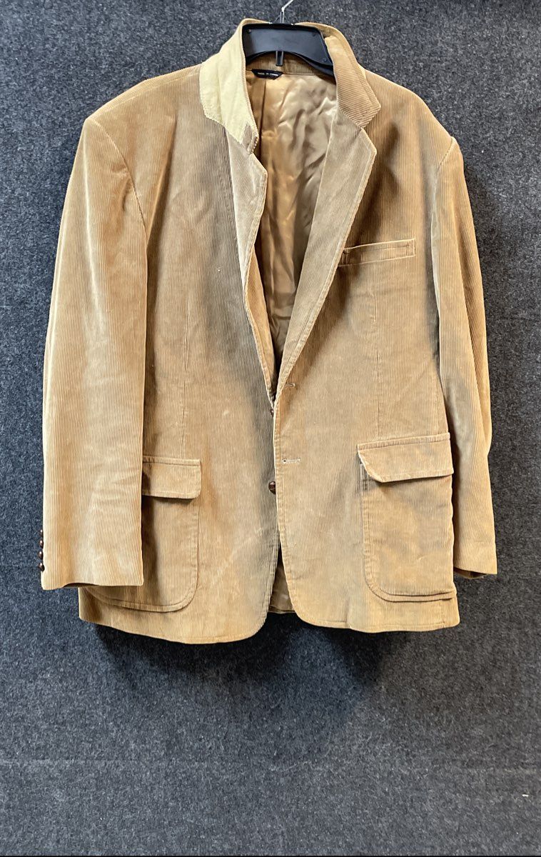 The Corduroy Collection Men's Tan Cotton Corduroy Sport Coat Blazer Sz 48L