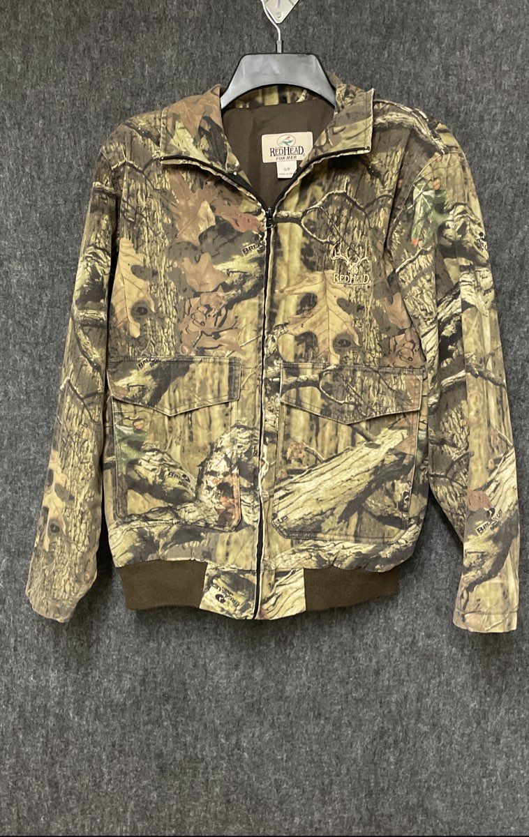RedHead For Her Women's Camo Full Zip Jacket Mossy Oak Break-Up Infinity Sz S