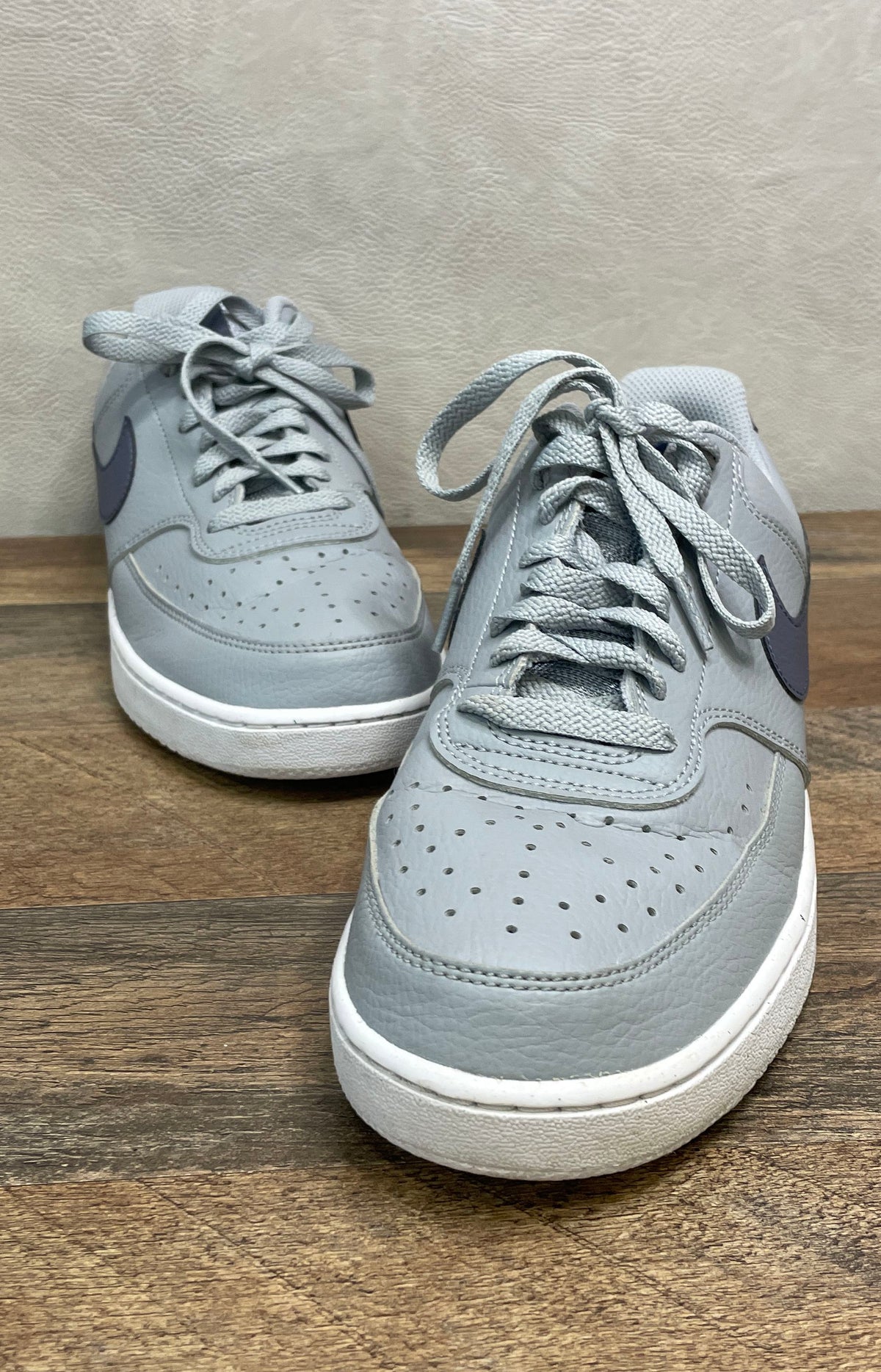Nike Court Vision Low Next Nature Grey Dark Obsidian Sneakers Men's Size 9.5