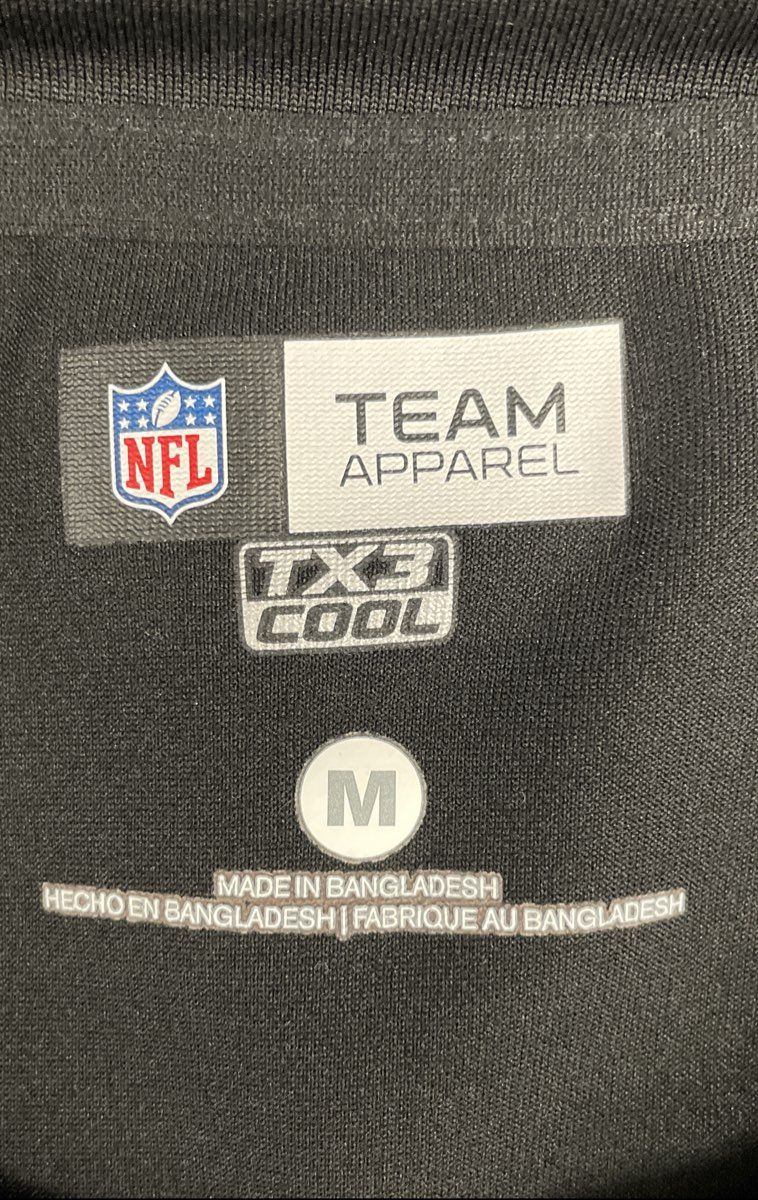 NFL Team Apparel Men's Washington Redskins Dark Gray TX3 Cool T-Shirt Size M