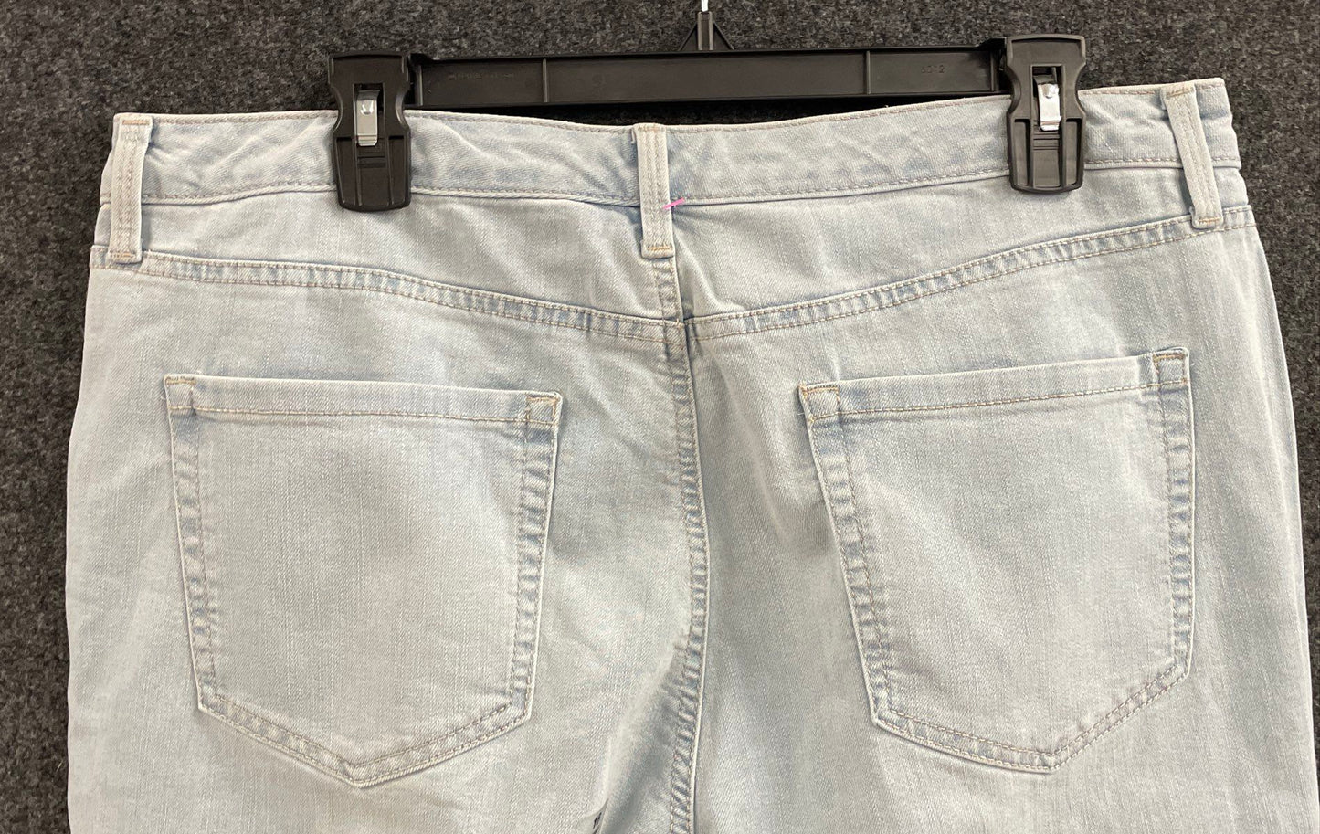 Charter Club Women's Lexington Straight Light Blue Wash Jeans Size 16