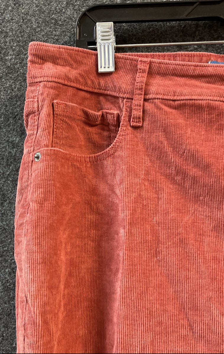 Old Navy Women's Higher High-Rise Flare Corduroy Pants Rose Pink Sz 16 Tall