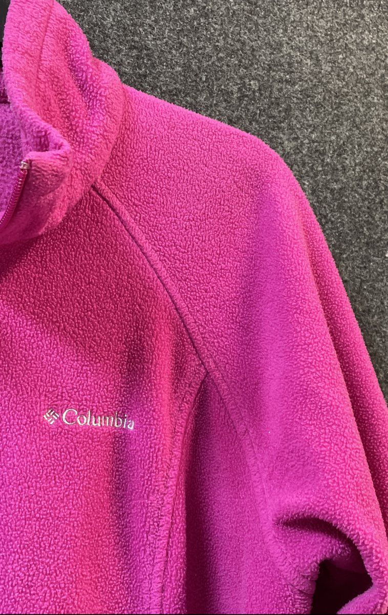 Columbia Women's Pink Benton Springs Full Zip Fleece Jacket Sz XL