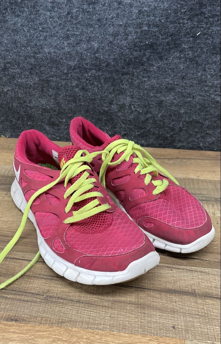 Nike Free Run 2 Pink Red Electric Green Women's Running Shoes Size 8