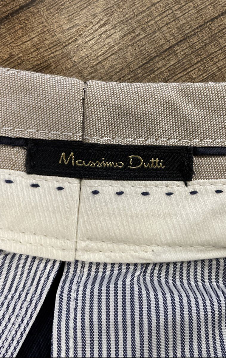 Massimo Dutti Women's Blue Drawstring Waist Straight Leg Pants Sz 6