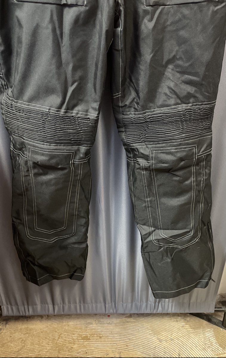 Skyline Wears Men's Black Waterproof Lined Motorcycle Riding Pants Sz 34 NWT