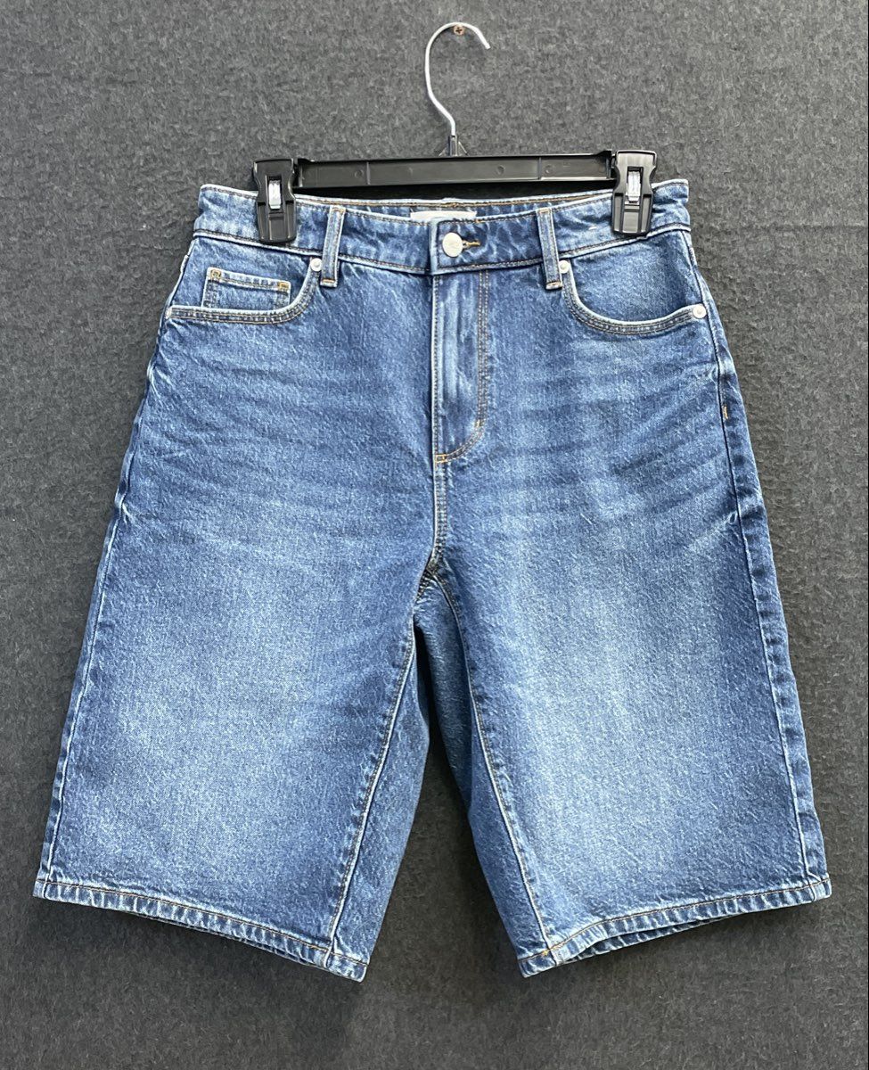 Rivete Denim Women's Blue Curvy Fit Bermuda Shorts Sz 24P