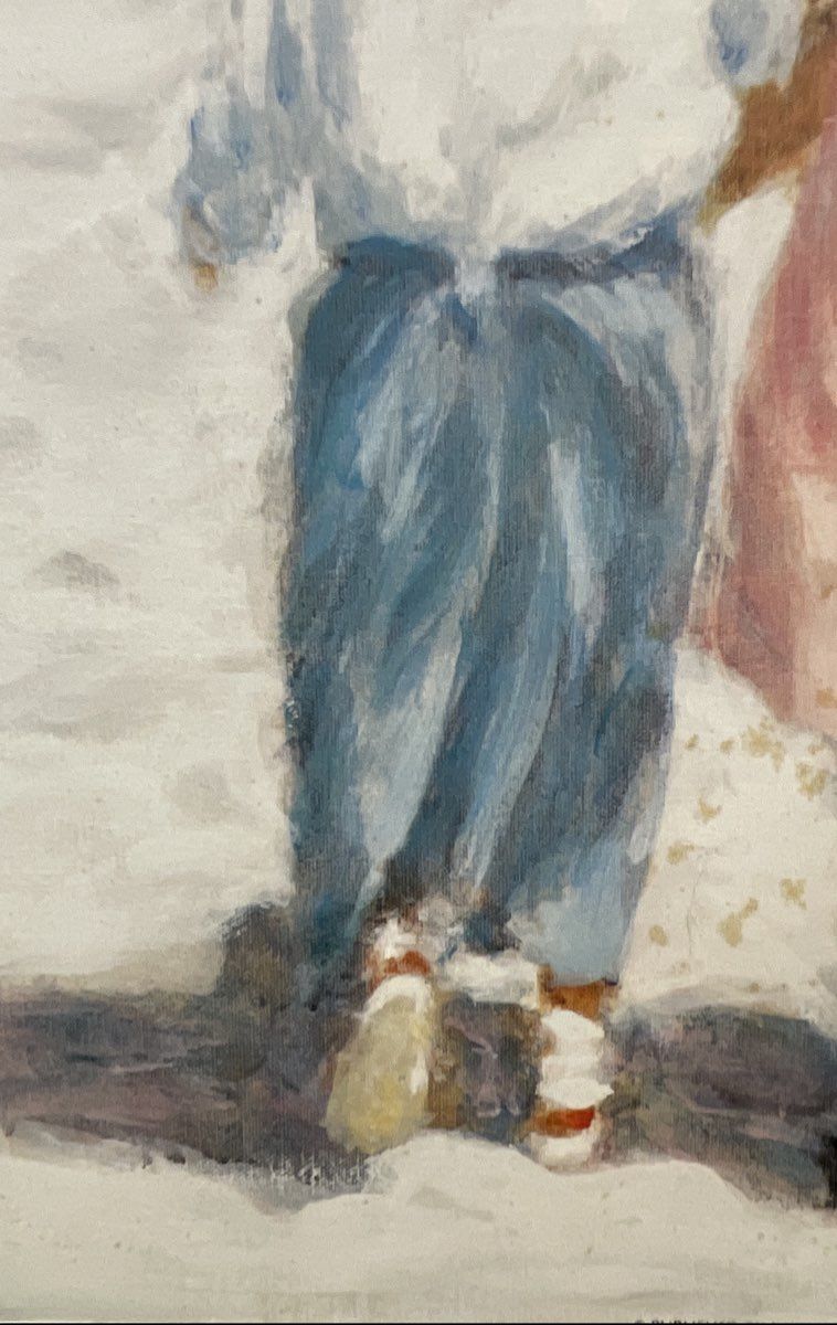 Ivan Anderson Art Print Signed Children Walking Impressionist Style 11x14