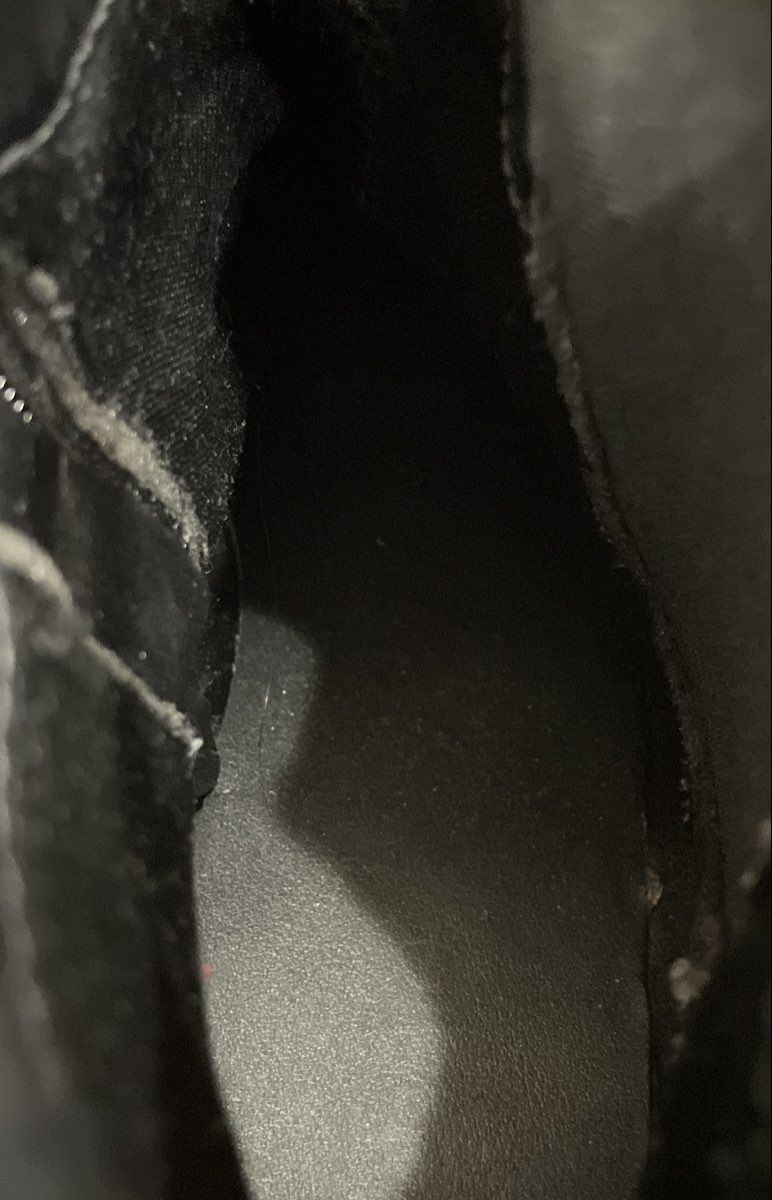 Kayla B Black Faux Suede Side Zip Ankle Boots Women's Size 10M