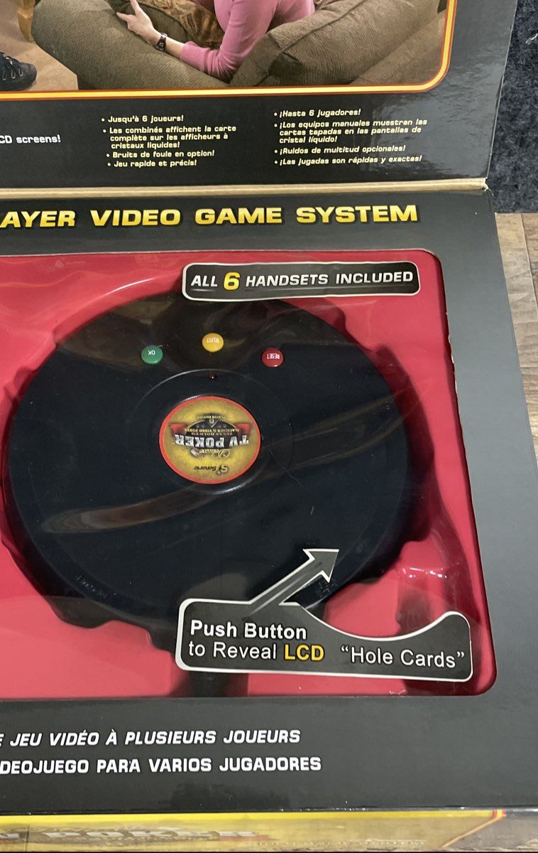 Senario Deluxe TV Poker 6 Player Texas Hold 'Em Blackjack Game System NOB