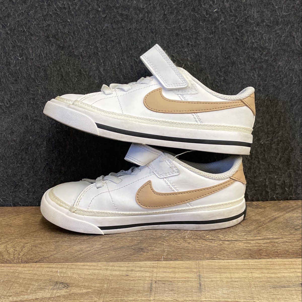 Nike Court Legacy White Desert Ochre Toddler Sneakers Size 10C DA5382-126