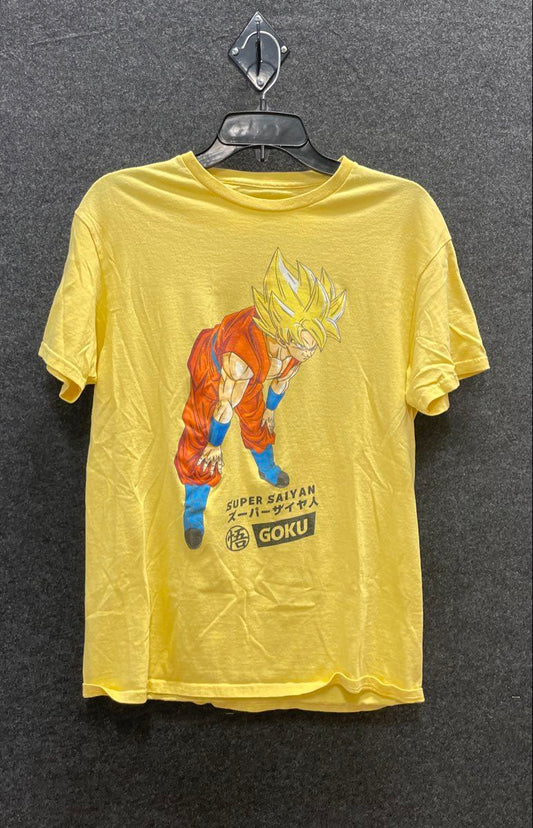 Dragon Ball Super Goku Super Saiyan Graphic T-Shirt Yellow Funimation Sz M