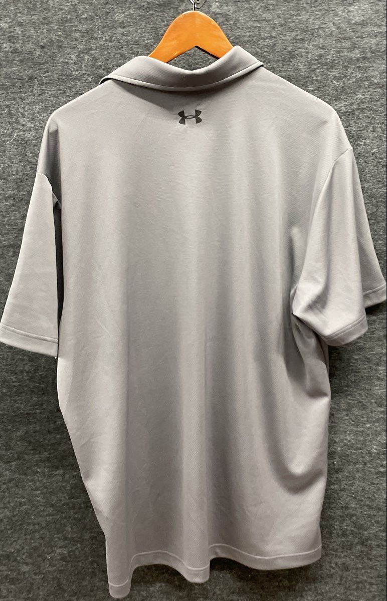 Under Armour Men's Grey Performance HeatGear Loose Fit Polo Shirt NWT Sz XL
