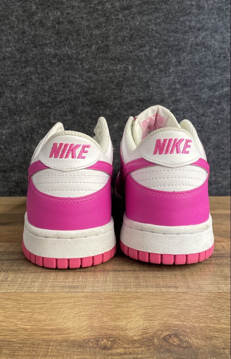 Nike Dunk Low Active Fuchsia White GS Youth Sneakers Size 6Y