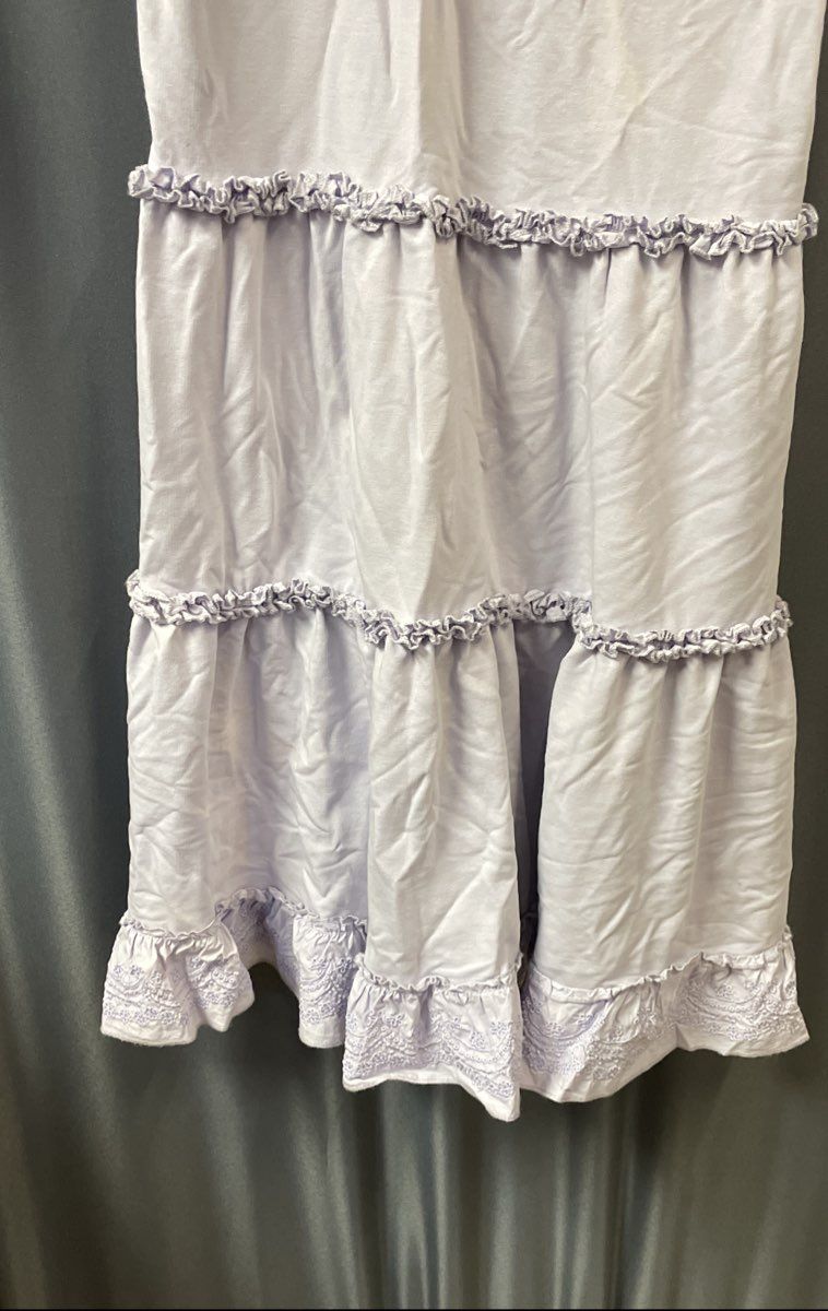 Sundays Women's Lilac Harlow Tiered Ruffle Flutter Sleeve Mini Dress NWT Size XS