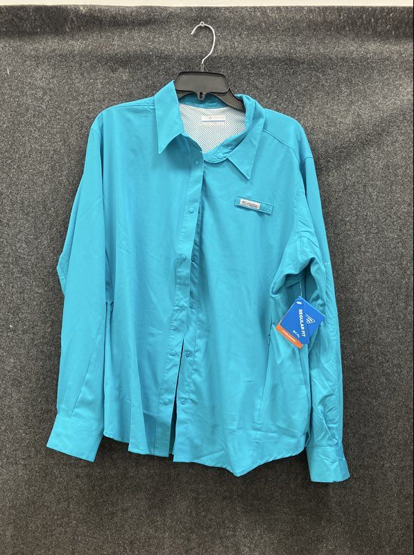 Columbia Women's Aqua Tamiami II PFG Vented L/S Fishing Shirt Sz XXL NWT