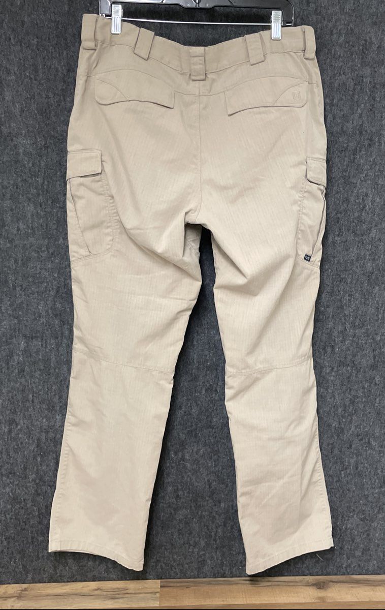5.11 Tactical Men's Khaki Ripstop Taclite Pro Cargo Pants Sz 36