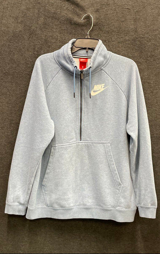 Nike Men's Sportswear Club Fleece 1/4 Zip Pullover Light Blue Heather Sz XL