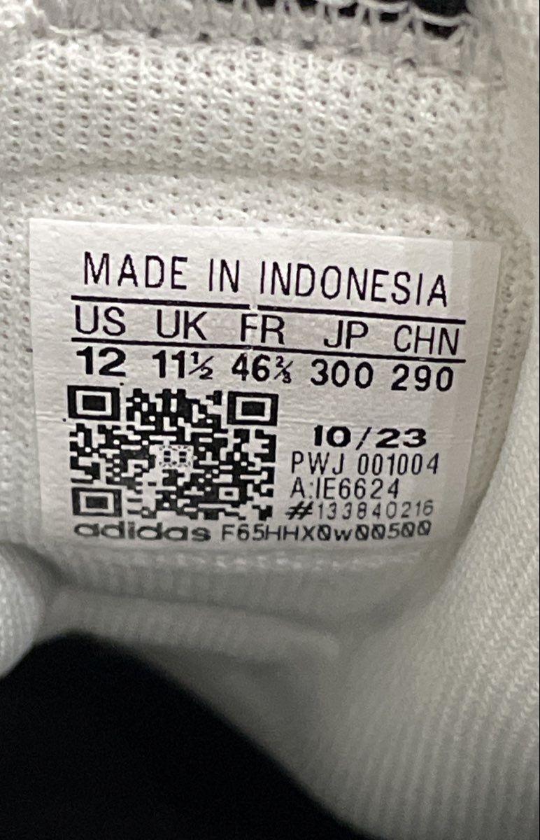 Adidas Kaptir 3.0 White Black Lifestyle Running Shoes Size 12