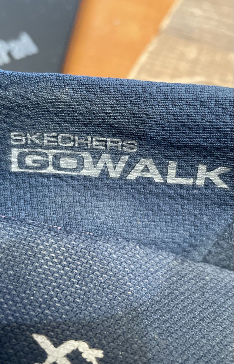 Skechers GOwalk 5GEN Navy Blue Mesh Slip-on Sneakers Women's Size 6