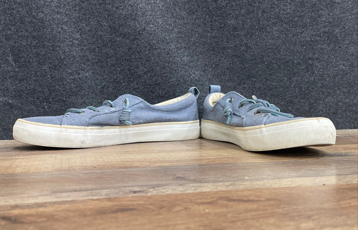 Sperry Crest Vibe Blue Textile Slip On Sneakers Women's Size 9 M