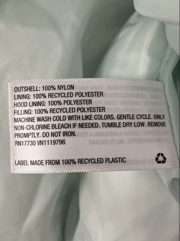 A New Day Women's Mint Green Water Resistant Quilted Puffer Jacket Sz M NWT
