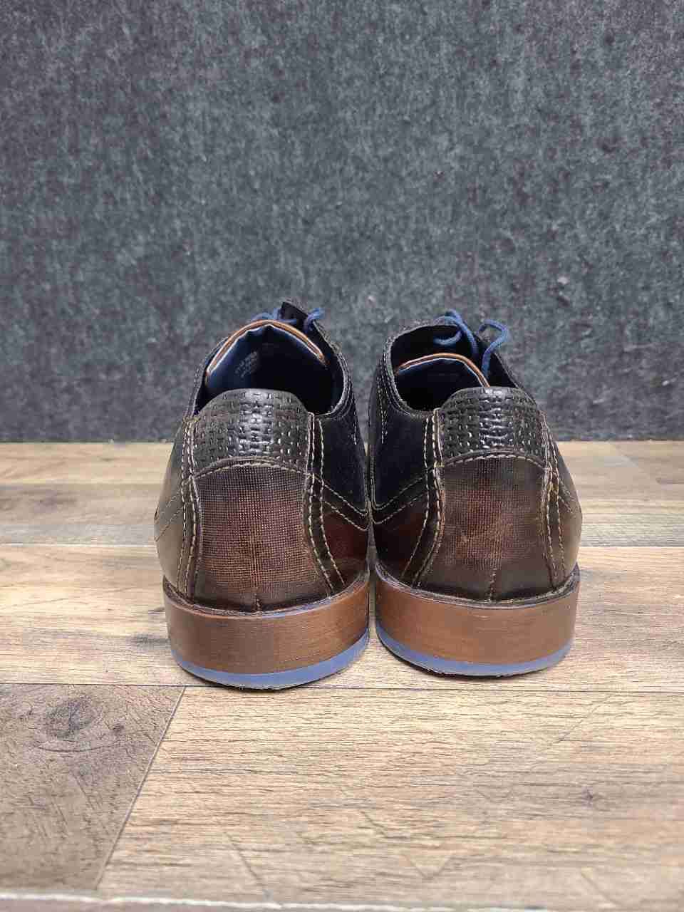 Stacy Adams Dickinson Cognac Brown Leather Wingtip Derby Mens Size 11 M