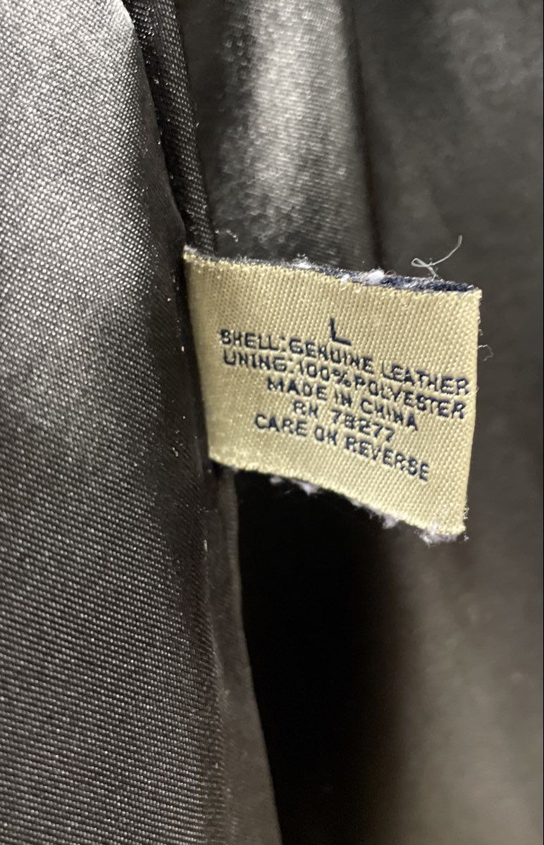 Vintage Sonoma Jean Company Men's Black Lambskin Leather Blazer Jacket Sz L