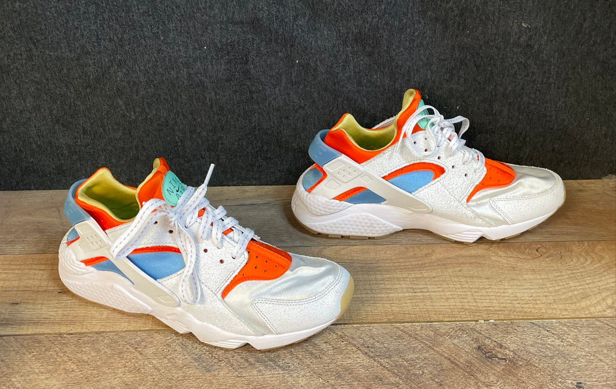 Nike Air Huarache 101 Sail White Photo Blue Orange DX2345-100 Men's Size 9