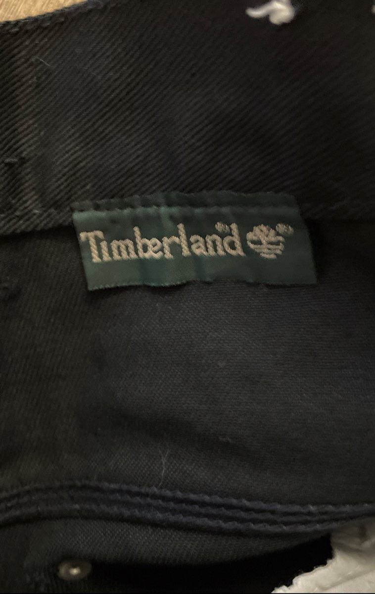 Timberland Men's Black Carpenter Workwear Pants Ramie Cotton Sz 34x34