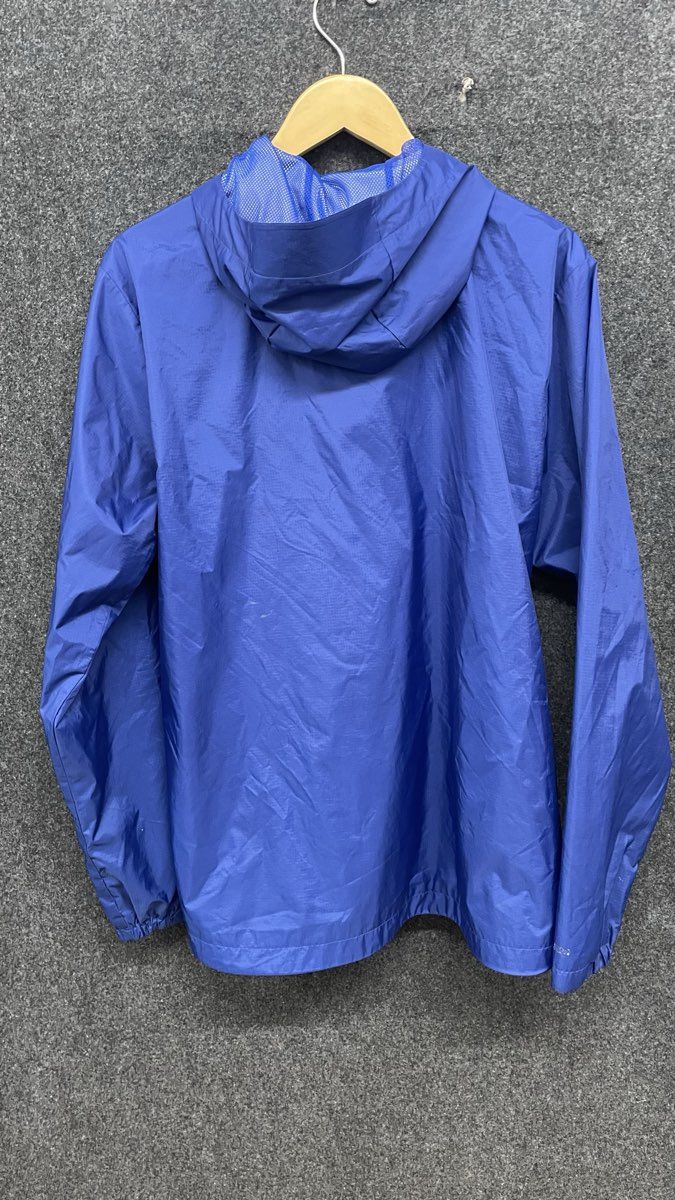 Under Armour Men's Blue Ripstop Lightweight Hooded Windbreaker Jacket Sz L