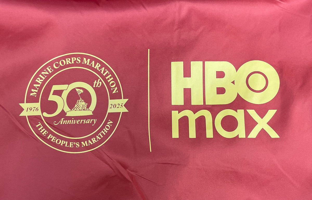 HBO Max Superman Red Hooded Cape Poncho Marine Corps Marathon 50th Anniversary