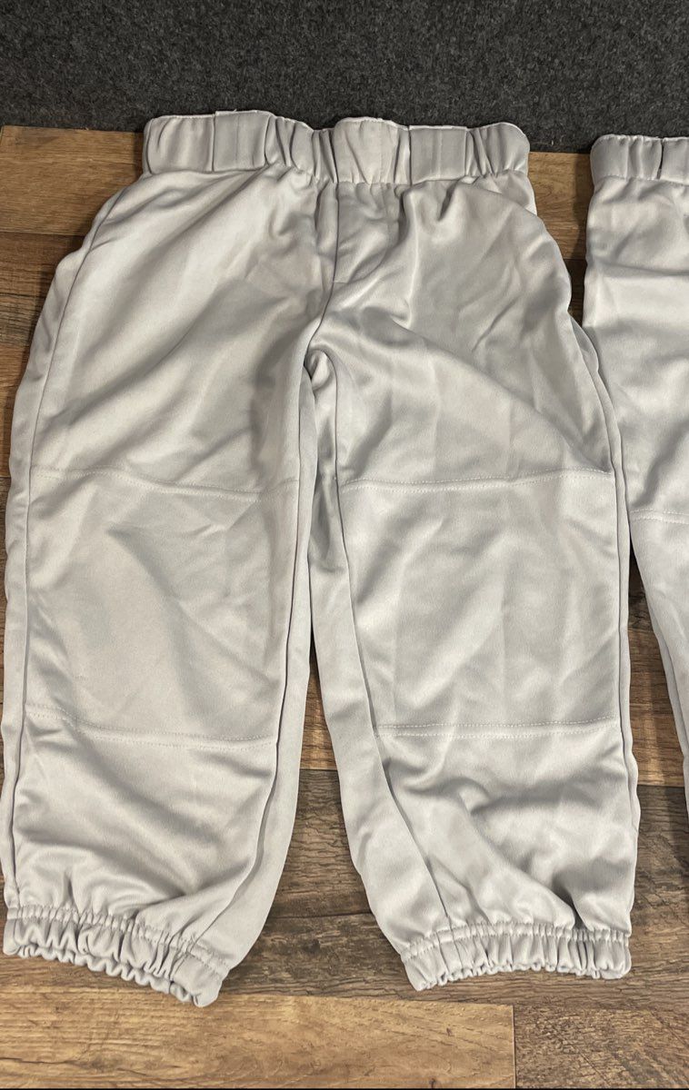 Athletic Works Youth Baseball Softball Pants Lot of 3 Gray White NWT Sz M