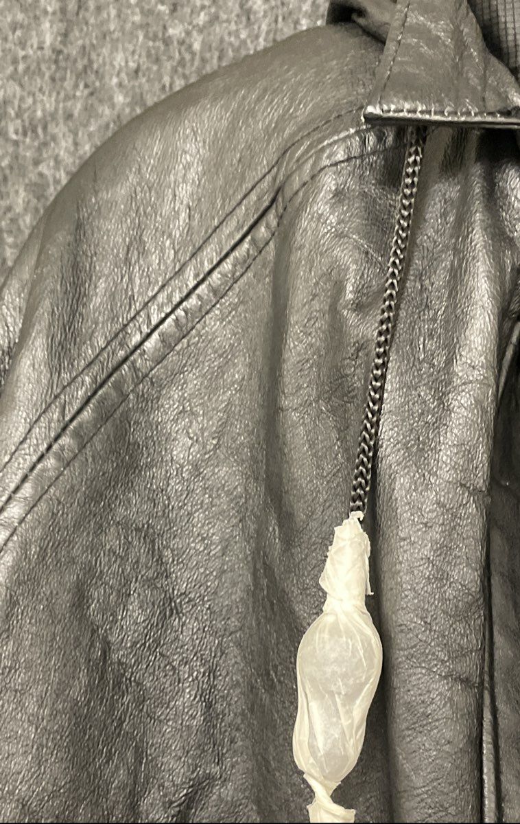 Phase Two Women's Black Genuine Leather Hooded Parka Coat Zip Out Liner Sz L