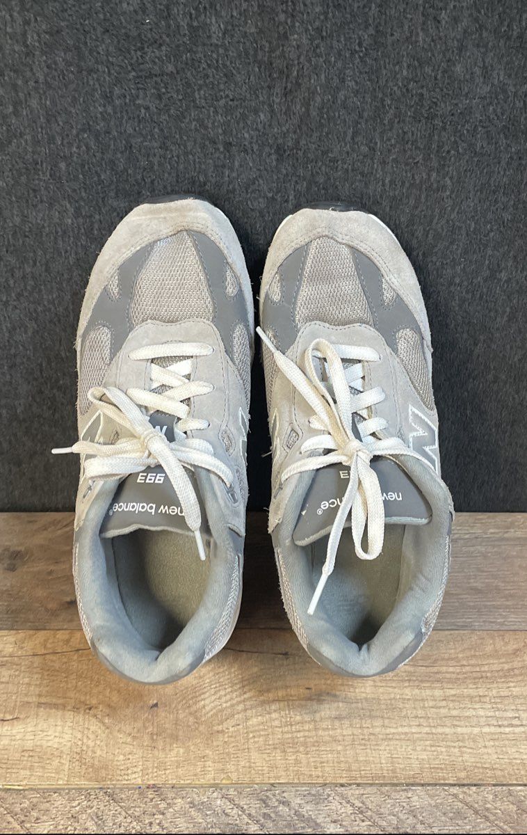 New Balance 993 Grey White GC993GW Running Shoes Sneakers Boys Size 7