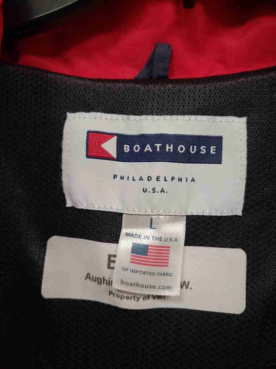 Vintage 90s Boathouse VMI Keydets Windbreaker Jacket Made in USA Sz L