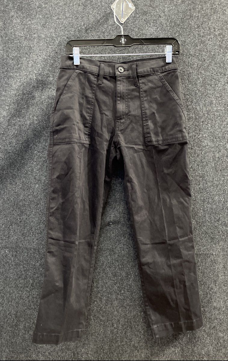 Lucky Brand Women's Black Utility Fatigue Patch Pockets High Rise Jeans Sz 4/27