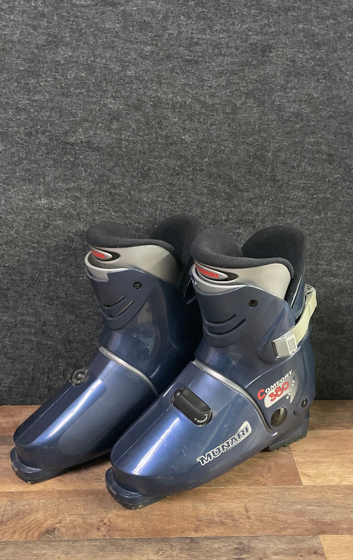 Munari Comfort 380 Series Blue Downhill Ski Boots Size MP 28.5 US Men's 10.5