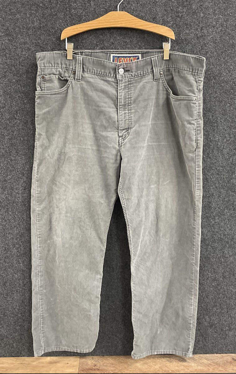 Levi's Men's 549 Low Loose Gray Corduroy Pants Y2K Size 40x30